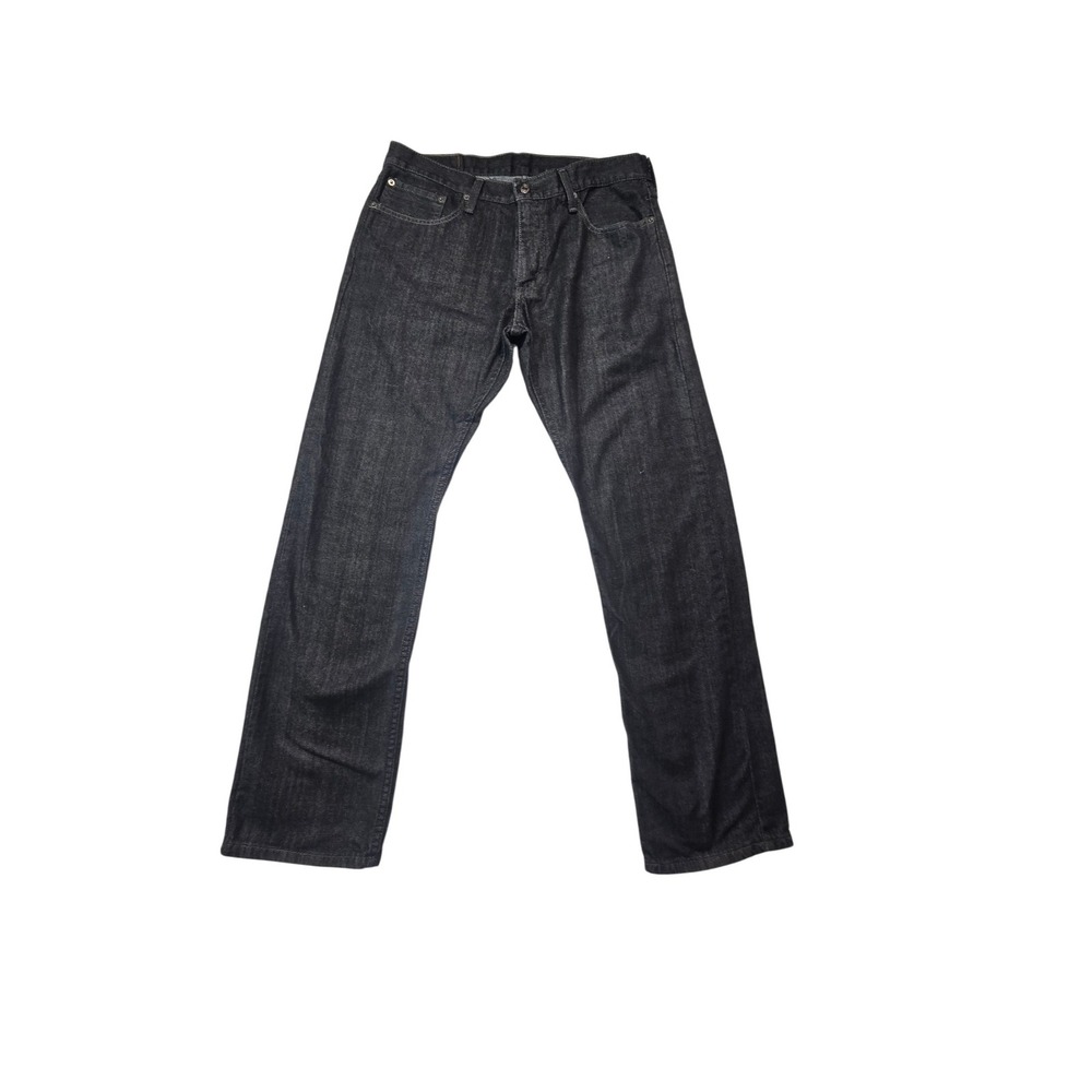 Levi's 514 Straight Fit Jeans Mens 34 Dark Wash Black Indigo Denim Streetwear
